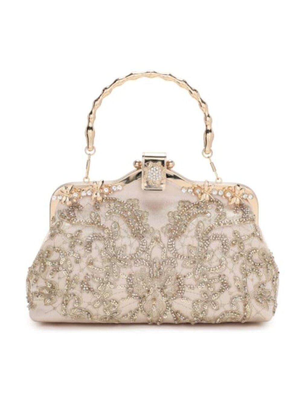 Beaded Sequin Clutch Vintage 1920s Evening Bag Formal